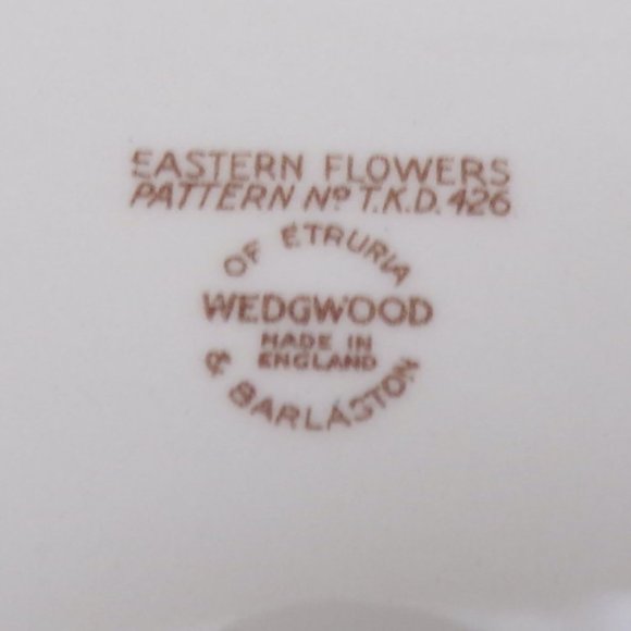 Wedgwood Eastern Flowers Serving Platter 13" Green Trim  3149 - Picture 7 of 7
